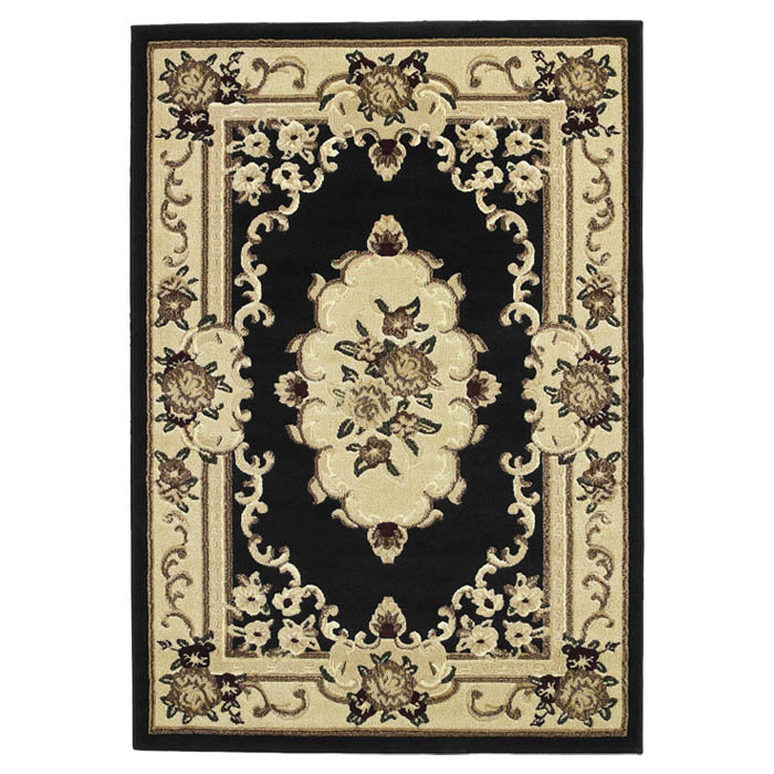Marlow Home Co. Teppich Shaw in Beige/Schwarz & Bewertungen | Wayfair.de